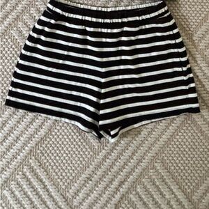 J. Crew Mariner Black and White Striped Women Shorts size small